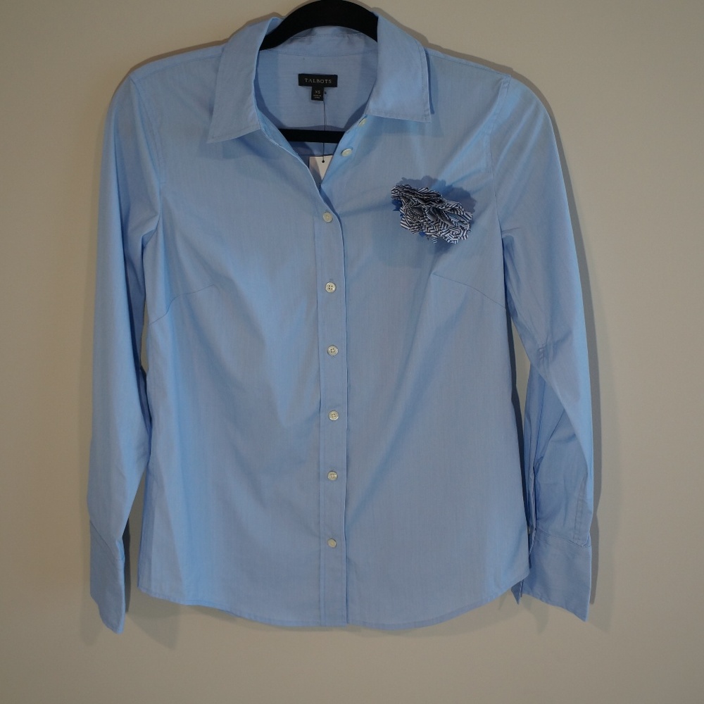 Talbots Blue Button Down Shirt